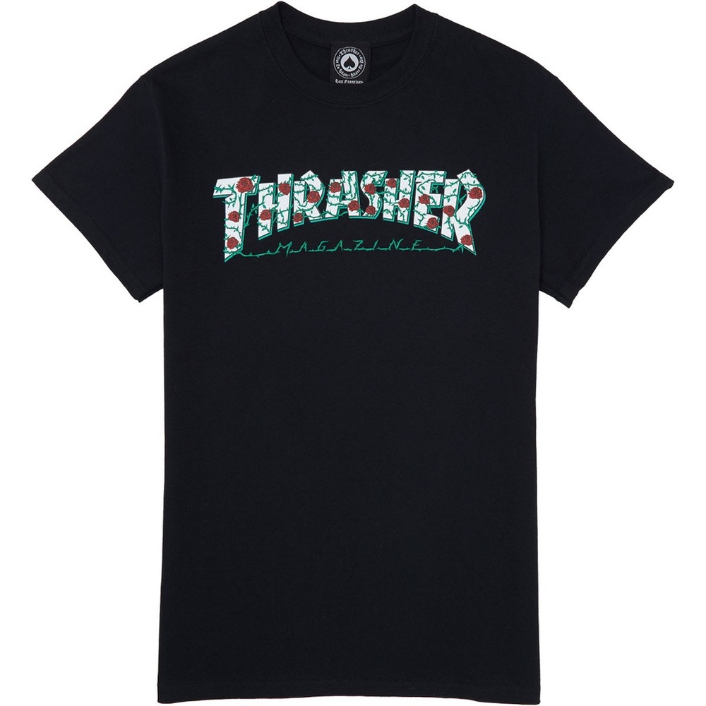 2/$20!! Thrasher Magazine Rose T-Shirt